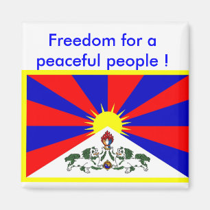 Magnet with Tibet flag