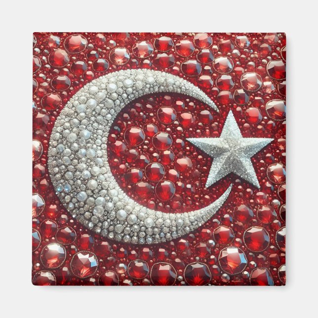Magnet with Turkish Colours Design (Front)