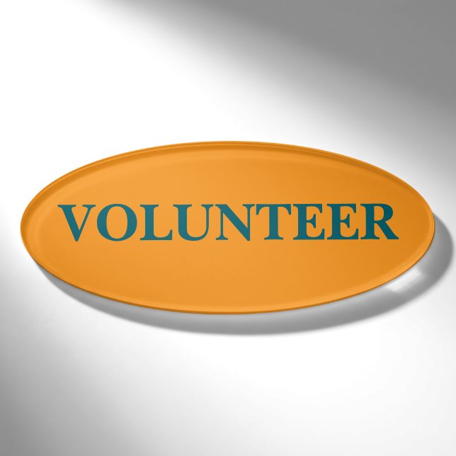 Magnetic Badge - Volunteer (Front)