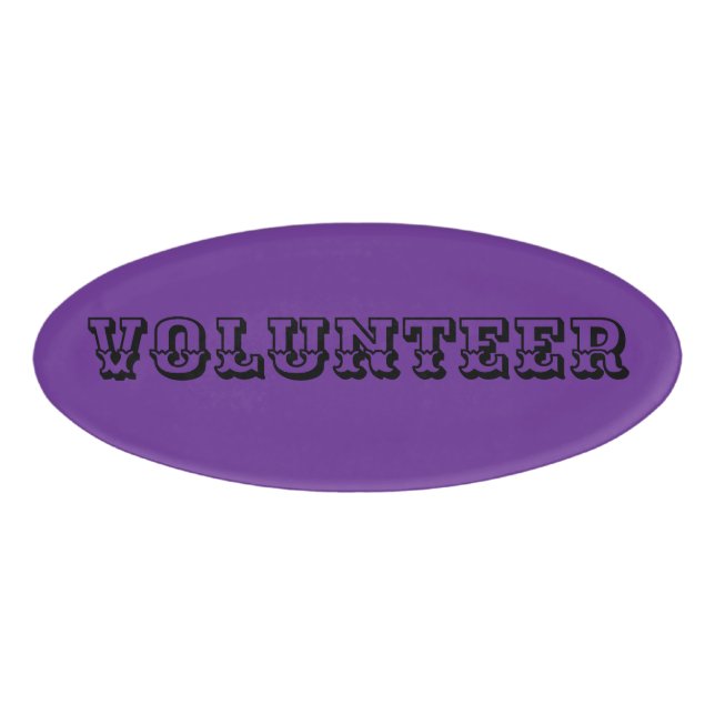 Magnetic Badge - Volunteert (Front)
