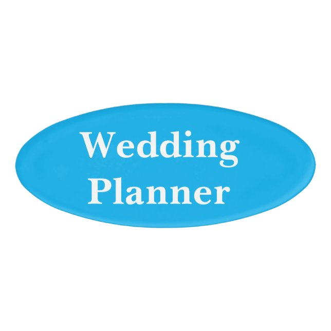Magnetic Badge - Wedding Planner (Front)