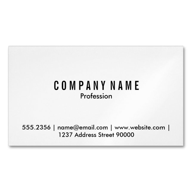 Magnetic Business Card (Front)