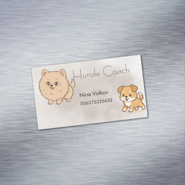 Magnetic Business Card Dog Trainer (In Situ)