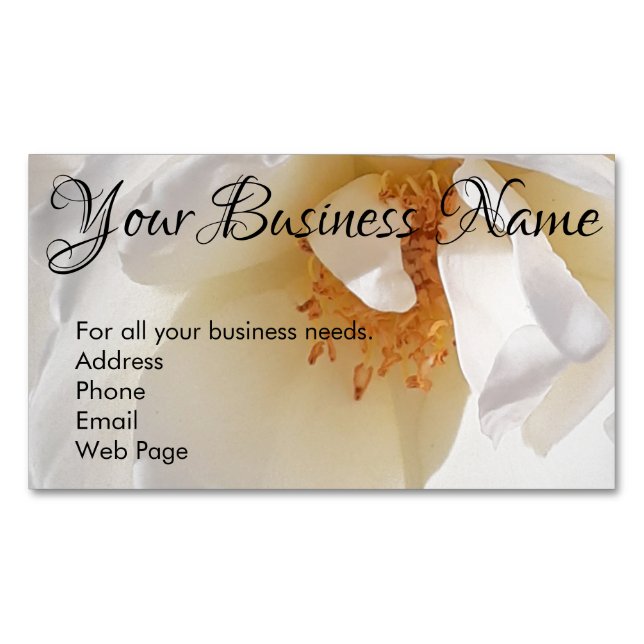 Magnetic Business Cards - Self Promotion (Front)