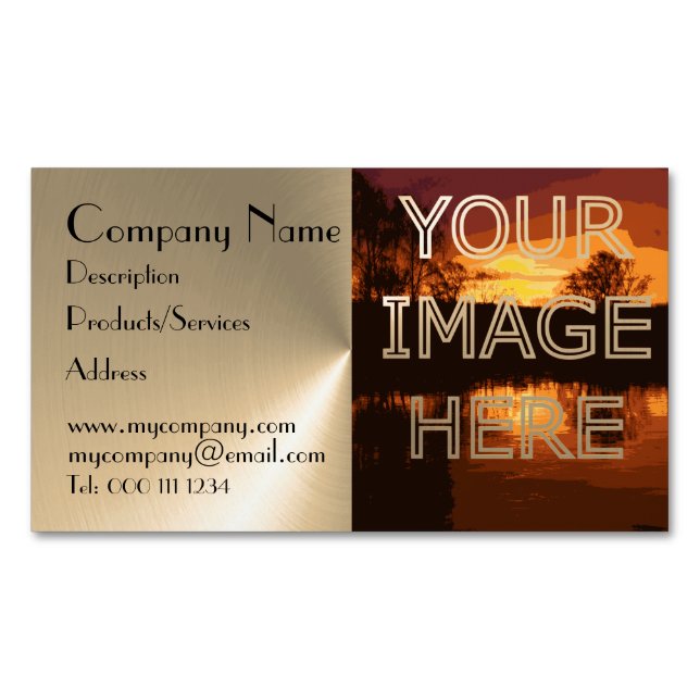 Magnetic Business Cards With Photo (Front)