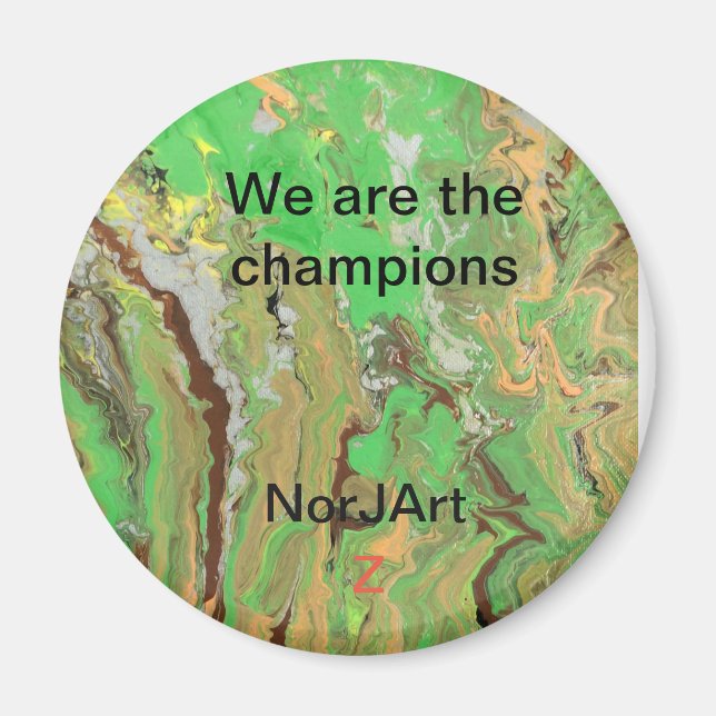 Magnetic button by NorJ Art Magnet (Front)