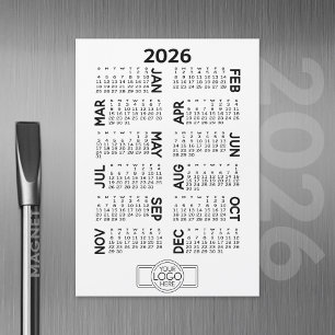Magnetic Calendar with Business Logo Magnetic Card