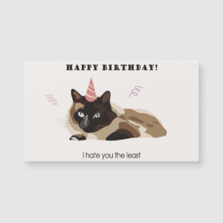 Magnetic card Birthday cat 