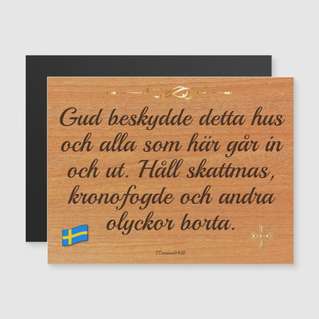 Magnetic Card — God protected (Front/Back)