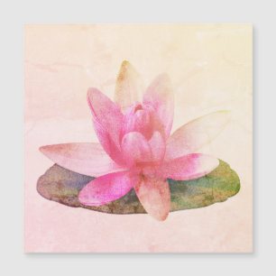 MAGNETIC CARD : PINK LOTUS