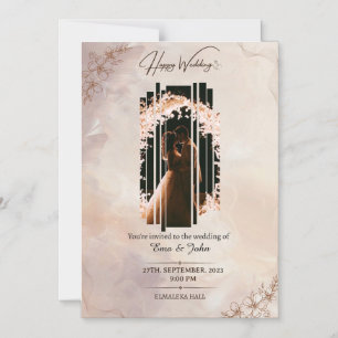 Magnetic Card,  Size: 5" x 7", Envelopes: White Invitation