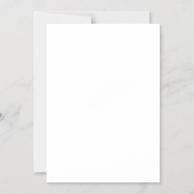Magnetic Card,  Size: 5" x 7", Envelopes: White Invitation (Front)