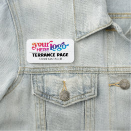 Magnetic Company Business Logo Employee Name Tags