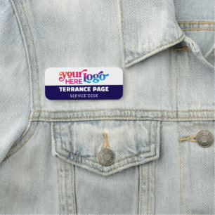 Magnetic Company Business Logo Employee Name Tags