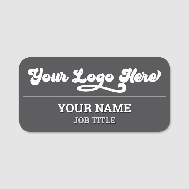 Magnetic Company Employee Name Tag (Front)