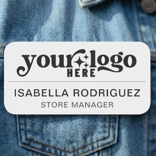 Magnetic Company Employee Name Tag