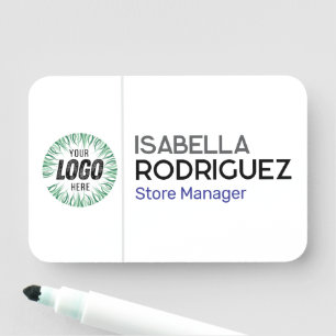 Magnetic Company Employee Staff Personalize Custom Name Tag