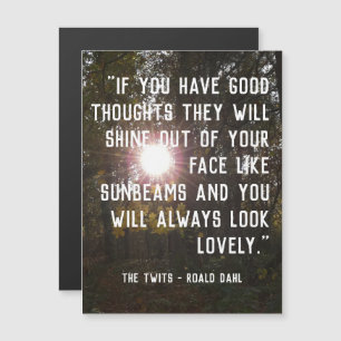 Magnetic Customizable Uplifting Quote - Roald Dahl