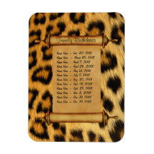 Magnetic Family Birthday Reminder - Customise