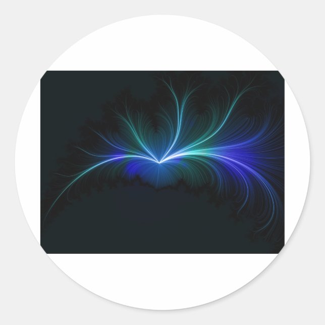 magnetic field .. or something.. lol classic round sticker (Front)