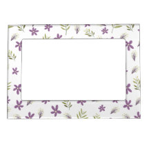 Magnetic frame Violets and wild flowers