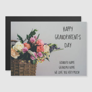 Magnetic Grandparent's Day Floral Greeting 5"x7"