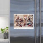 Magnetic Holiday Card | Christmas Photo Magnet<br><div class="desc">Send warm festive wishes with this stylish holiday photo magnetic card featuring the timeless phrase “Happy Holidays” in classic black typography on a clean white background with a simple white border. Designed for modern simplicity and everyday elegance, this card is both beautiful and functional—perfect for displaying on the fridge all...</div>