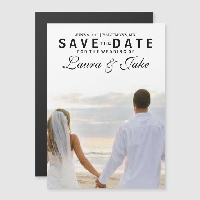 Magnetic Invite | Photo Save (Front/Back)