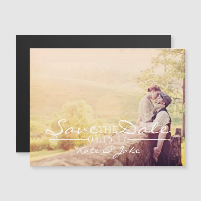 Magnetic Invite - Photo Save the Date (Front/Back)