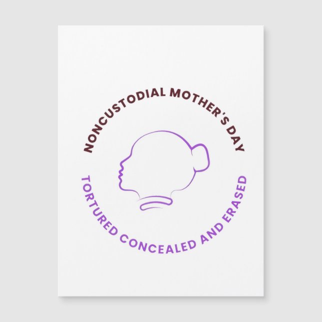 Magnetic Logo Noncustodial Mothers (Front)