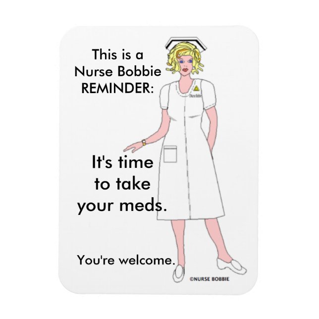 Magnetic Med Reminder Magnet (Vertical)