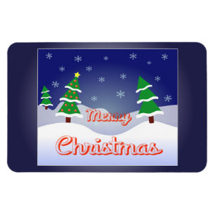 Magnetic Merry Christmas and a Happy New Year! Magnet