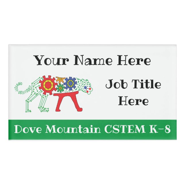 Magnetic Name Tag (Front)
