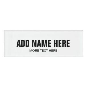 Magnetic name tags with custom name for business
