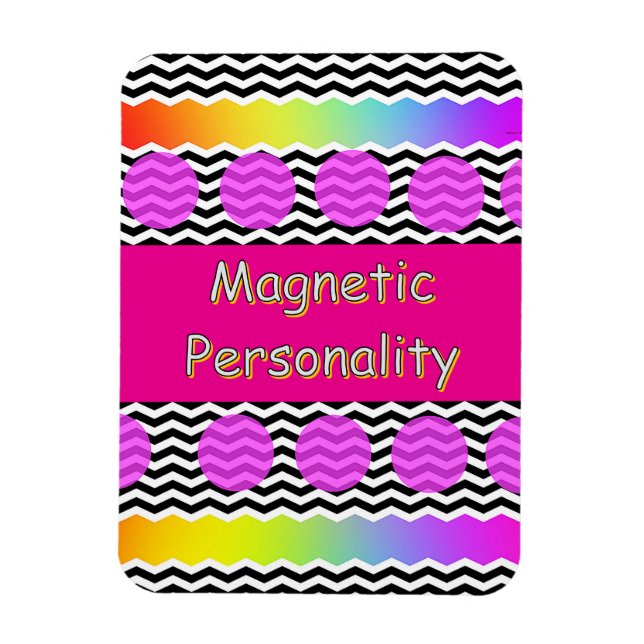 Magnetic Personality Refrigerator  Magnet (Vertical)