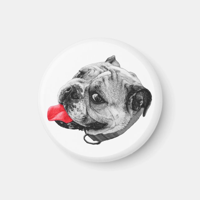 Magnetic Red Smile Magnet (Front)