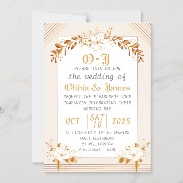 Magnetic Save the Date Wedding Invitation (Front)