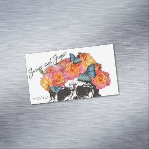 Magnetic Skull Wedding Reminder Cards