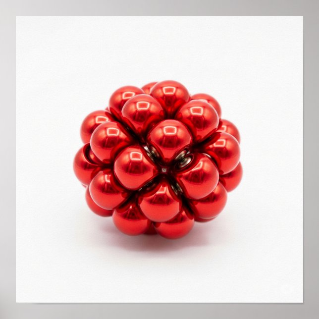 Magnetic Sphere Stress Ball Poster (Front)