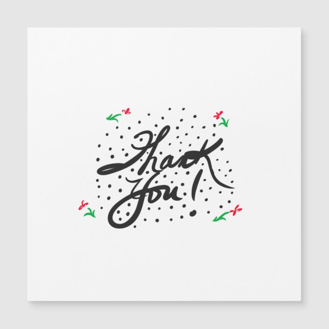 Magnetic Thank You (Front)