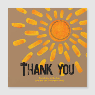 Magnetic Thank you Card