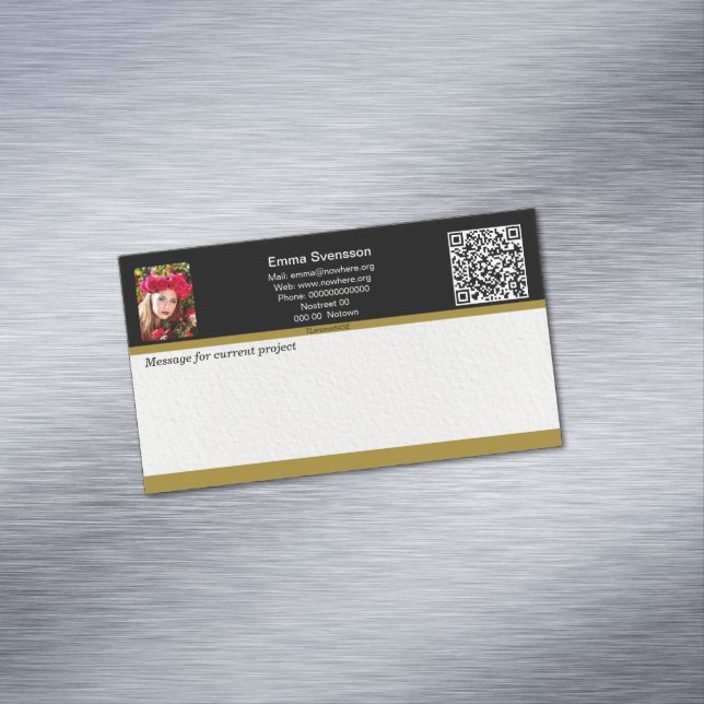 Magnetiska visitkort — Connect, Elegant Magnetic Business Card (In Situ)