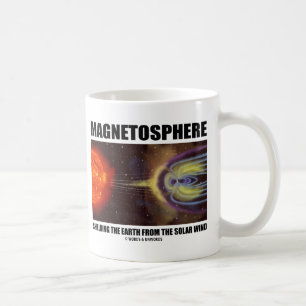 Magnetosphere Shielding Earth From Solar Wind Coffee Mug