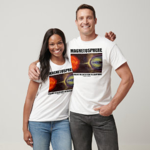 Magnetosphere Shielding Earth From Solar Wind T-Shirt
