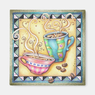 MAGNETS - COOL BEANS! COFFEE ART