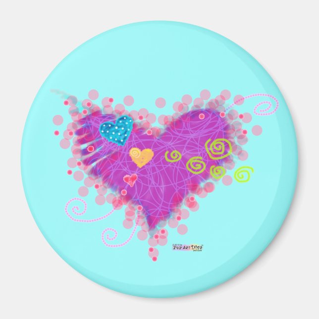 MAGNETS - HEARTS A FIRE! (Front)