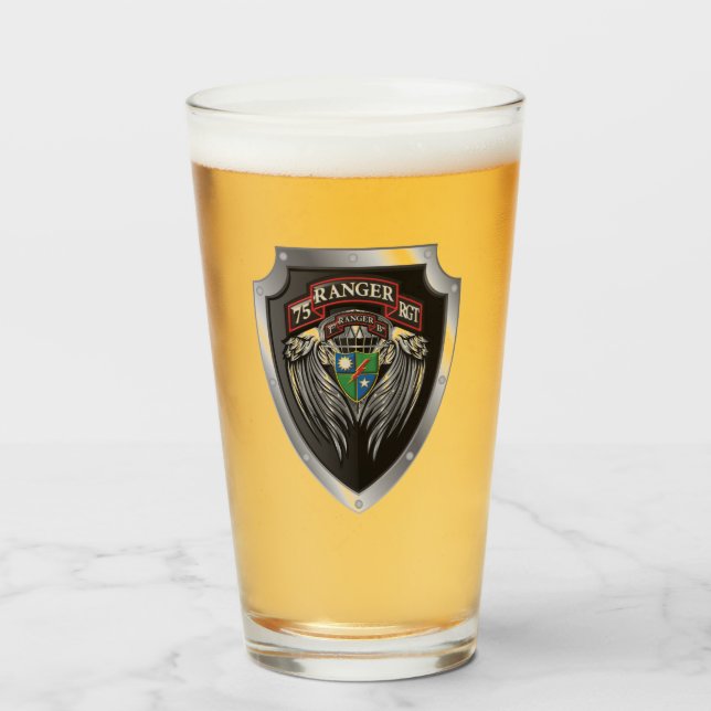 Magnificent 1st Bat 75th Ranger Regimental Scroll Glass (Front Filled)