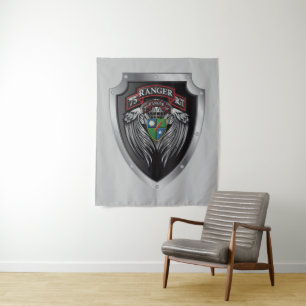 Magnificent 2nd Bat 75th Ranger Regimental Scroll Tapestry