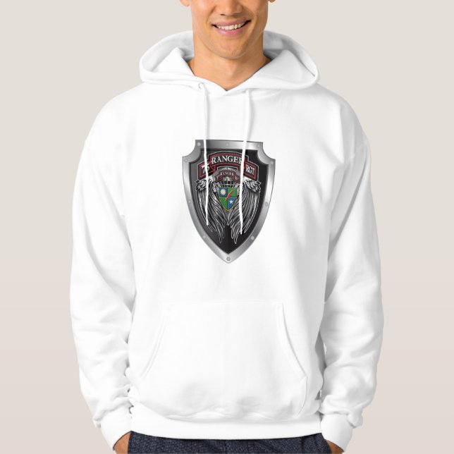 Magnificent 3rd Bat 75th Ranger Regimental Scroll Hoodie (Front)