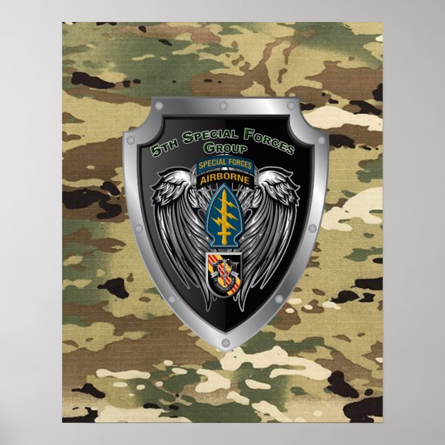Magnificent 5th Special Forces Group (Airborne) Poster (Front)